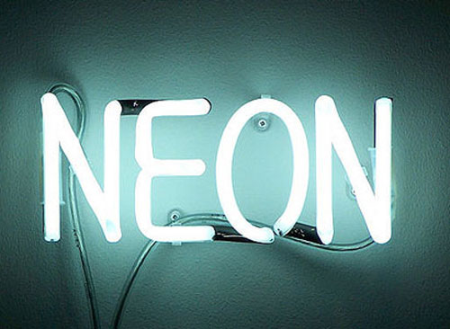 Letras de neon color personalizado